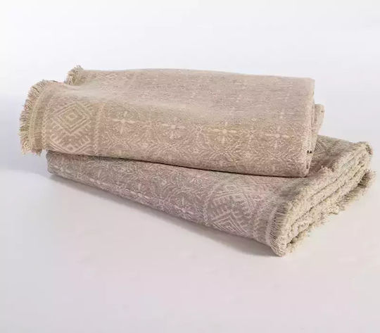 Nef-Nef Homeware Jeneria Ριχτάρι Τριθέσιου Καναπέ Ζακάρ 170x300εκ. Grey