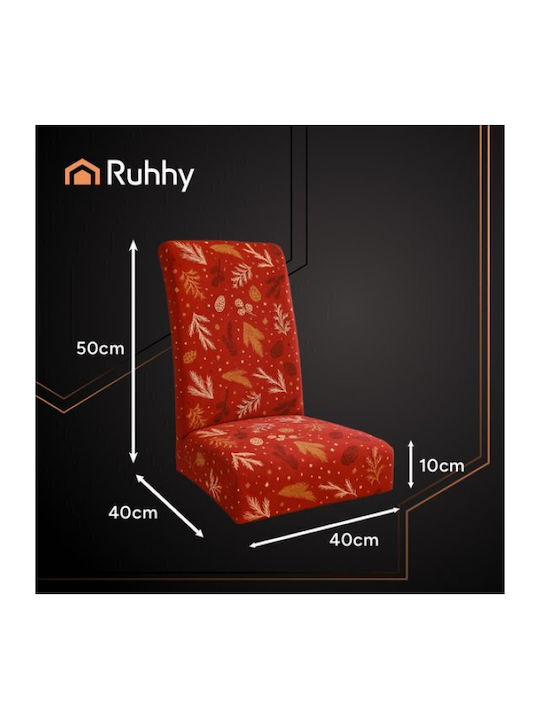 Ruhhy Set of Elastic Sofa Covers Red 50x40cm 1pcs 18407-0