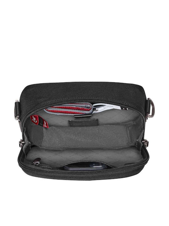 Mythic Compact Lederne Herren Tasche Schulter / Crossbody Schwarze