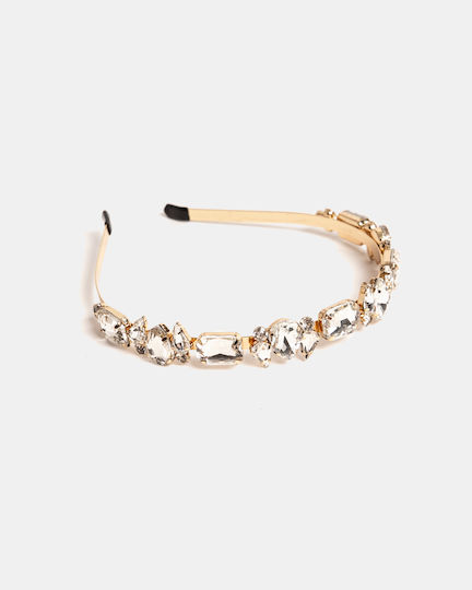 White Hair Headband Stones White