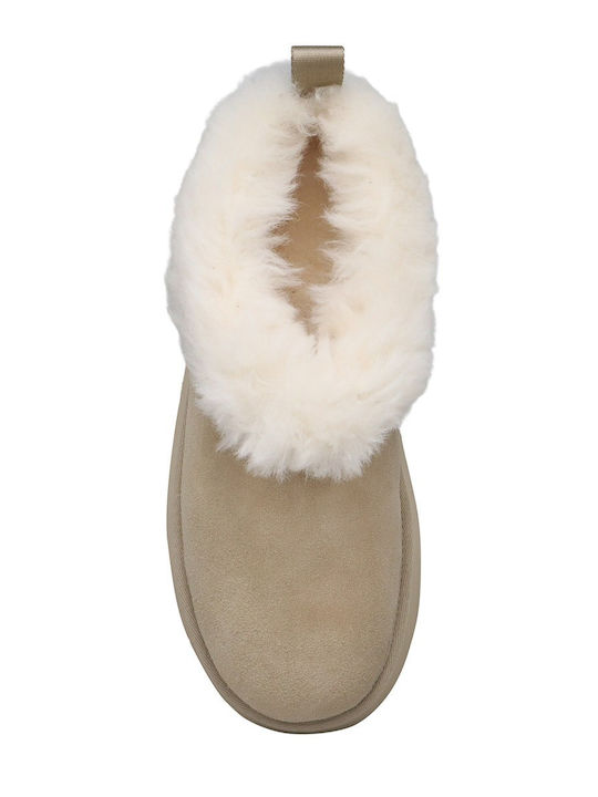 Tazzelle Closed Leather Women's Slippers Gray