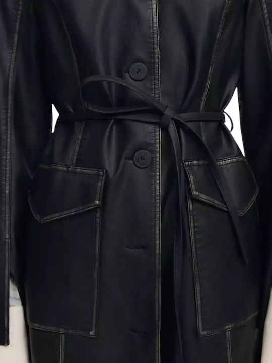 Lilly Damen Black Trenchcoat