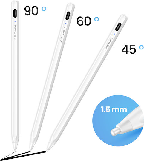 Apokin Capacitive Touch Stylus в Бял цвят K898