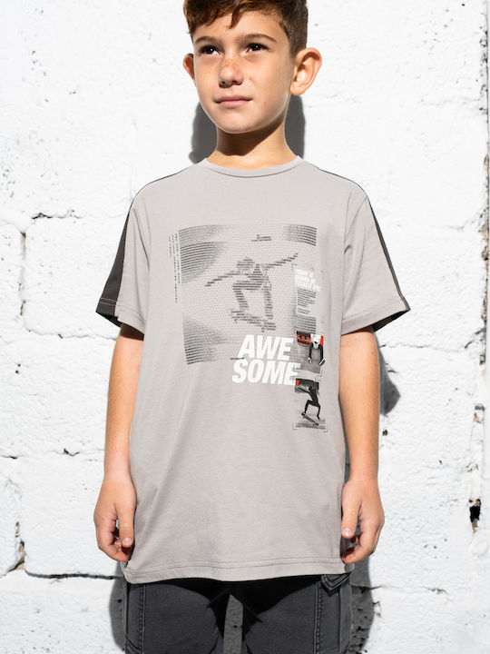 Kinder-Set mit Shorts Sommer 2Stück Light Gray