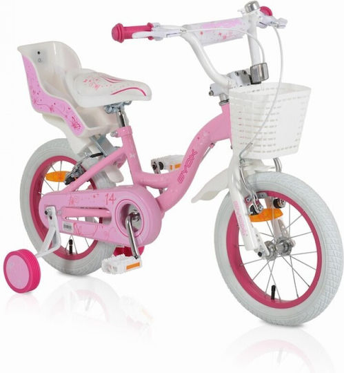 Byox Flower Pinky 14" Παιδικό Ποδήλατo BMX Ροζ