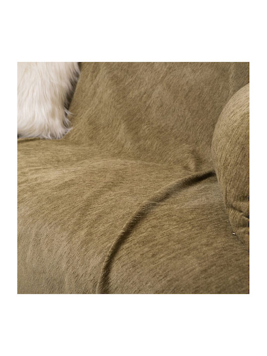 Teoran Basic Dreisitzer-Sofa Wurf Chenille 180x300cm 15