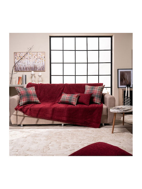 Teoran Basic Three-Seater Sofa Throw Chenille 180x300cm 10