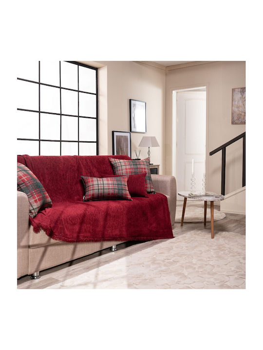 Teoran Basic Three-Seater Sofa Throw Chenille 180x300cm 10