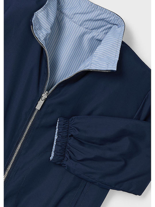 Kids' Casual Jacket Windproof Double Sided Navy Blue
