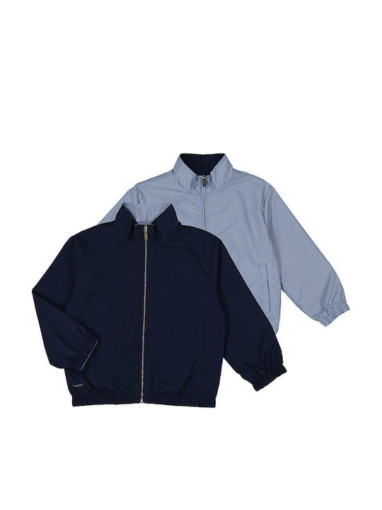 Kids' Casual Jacket Windproof Double Sided Navy Blue