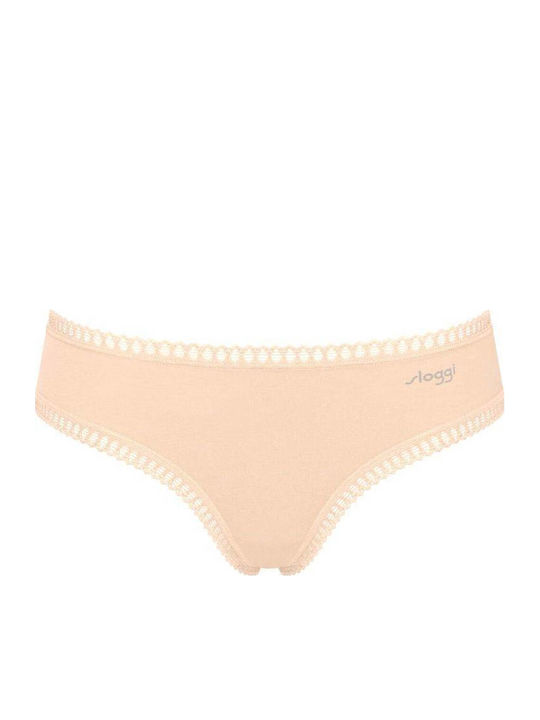 Βαμβακερά Дамско Слип 3Pack Beige