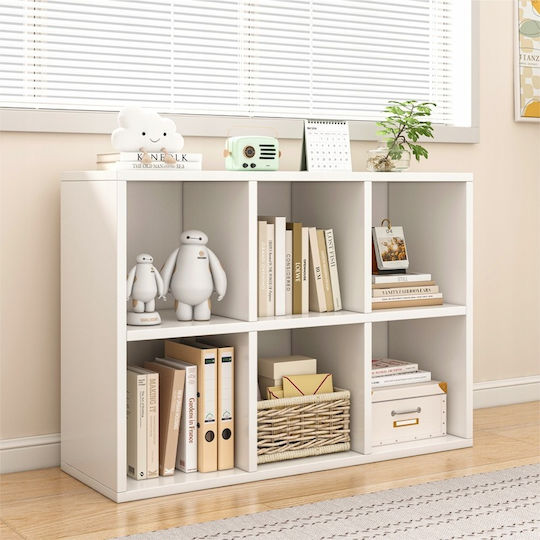 Bibliothek Weiß 90x30x60cm
