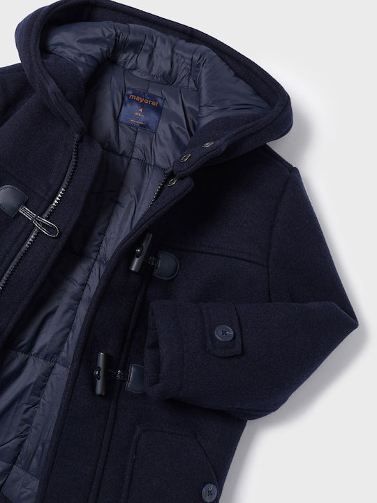 Kids' Coat Montgomery Short with Hood Navy Blue