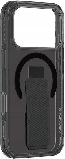 AmazingThing Titan Pro Holder Back Cover Leather Black (iPhone 17 Pro)