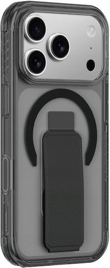 AmazingThing Titan Pro Holder Back Cover Leather Black (iPhone 17 Pro Max)
