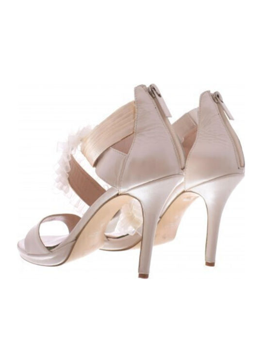 Leder Sandalen Beige