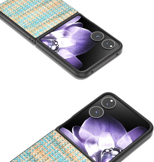 Plaid Texture Book Plastic Light Blue (Xiaomi Mix Flip)