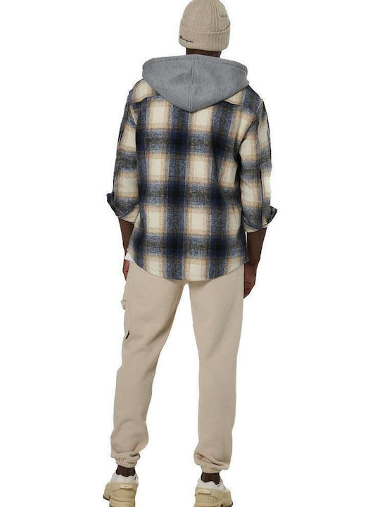 Men's Fleece Cardigan with Hood Multicolored