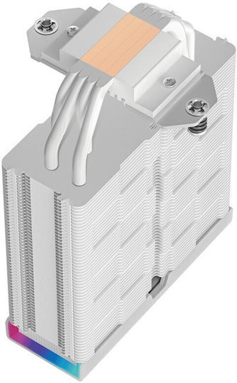 Deepcool AK400 Digital Pro Охладител за ЦПУ за Socket /A/M/4/A/M/5/1/2/0/0/1/1/5/x/1/7/0/0/ с RGB Осветление Бял
