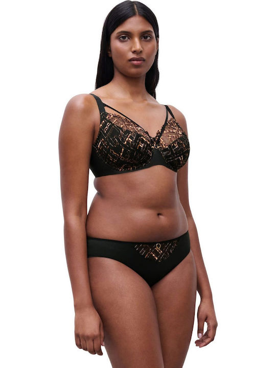 Bra without Padding Underwire Gold