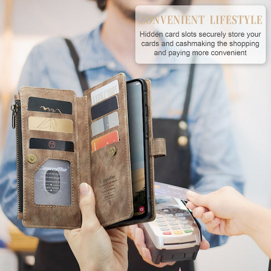 Caseme Multifunctional Wallet Καφέ (Galaxy A17Realme C30)