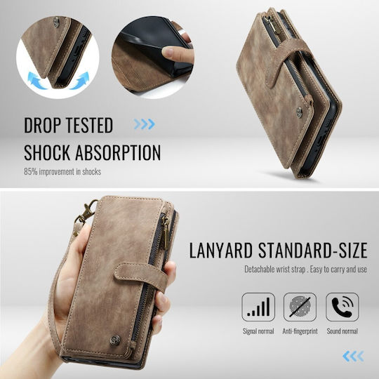 Caseme Multifunctional Wallet Καφέ (Galaxy A17Realme C30)