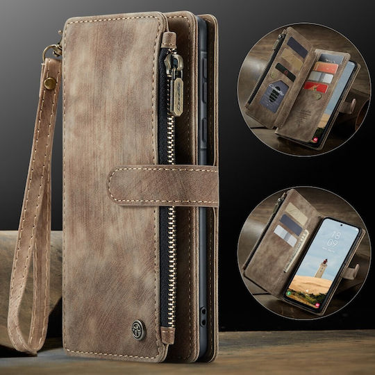 Caseme Multifunctional Wallet Καφέ (Galaxy A17Realme C30)