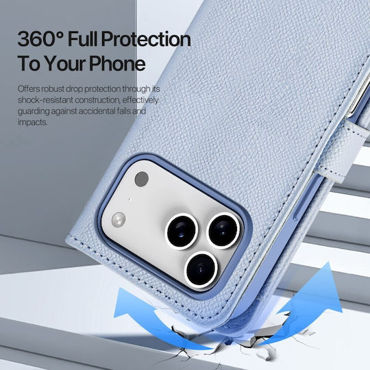 Dux Ducis Lawa Series Wallet Πλαστικό Γαλάζιο (iPhone 17 Pro Max)