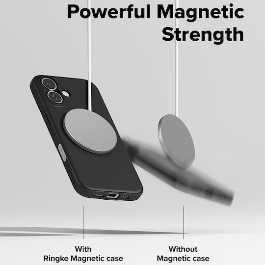 Ringke Umschlag Rückseite Silikon Schwarz (iPhone 17)