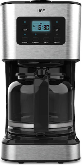 Life CM-200 Programmable Filter Coffee Machine 950W Silver