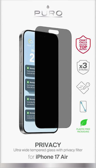 Puro 0.04mm Privacy Tempered Glass (iPhone Air)
