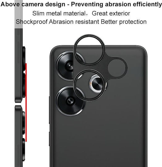 Imak Camera Protection Metal Frame Black for the Xiaomi Poco F6 5G