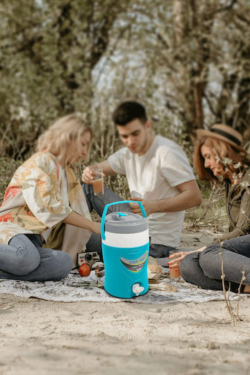 Pinnacle Platino Δοχείο με Βρυσάκι Θερμός Πλαστικό 4lt Κόκκινο