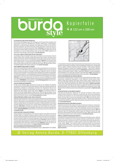 BurdaStyle Plastic Sewing Paper 122x110cm