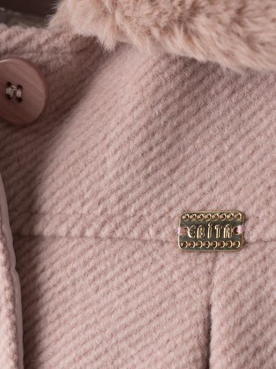 Kids Coat Short Candy Pink