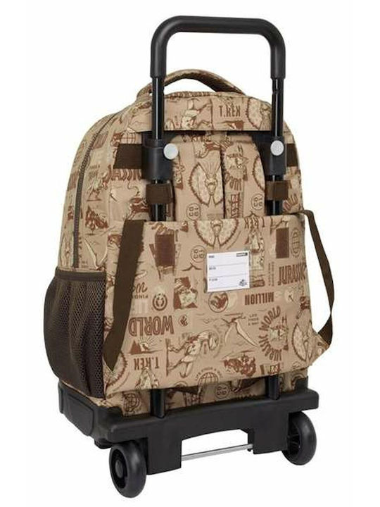 Jurassic World School Bag Trolley Elementary, Elementary Brown