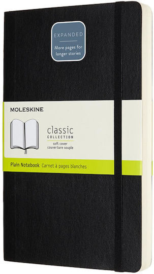 Moleskine Notebook Large 13x21 Σημειωματάριο Bullet 400 Φύλλων με Λευκές Σελίδες Μαύρο