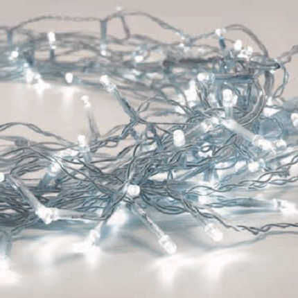 300 Lights LED 15m. White in String 1pcs