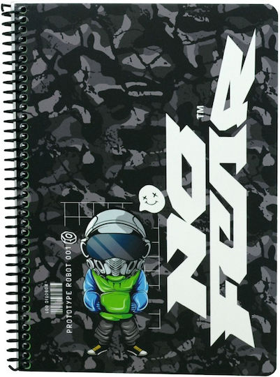 No Fear Spiral Notebook Ruled B5 70 Sheets 2 Subjects 1pcs (Μiscellaneous Designs)