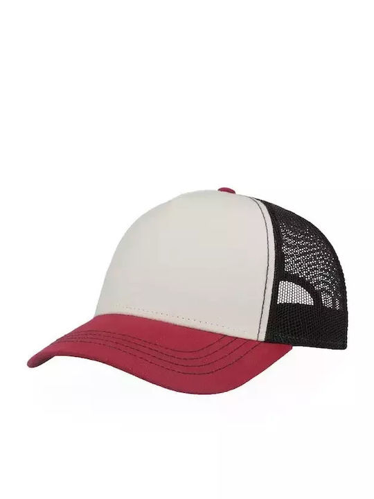 Atlantis S-rapper Canvas Five-Panel Jockey Hat Mesh Code S-rapper Canvas White Black Burgundy