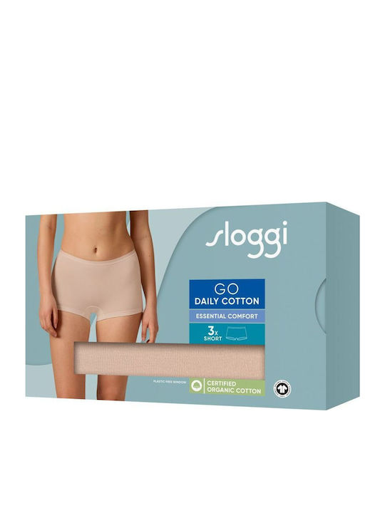 Βαμβακερά Women's Boxer 3Pack Beige
