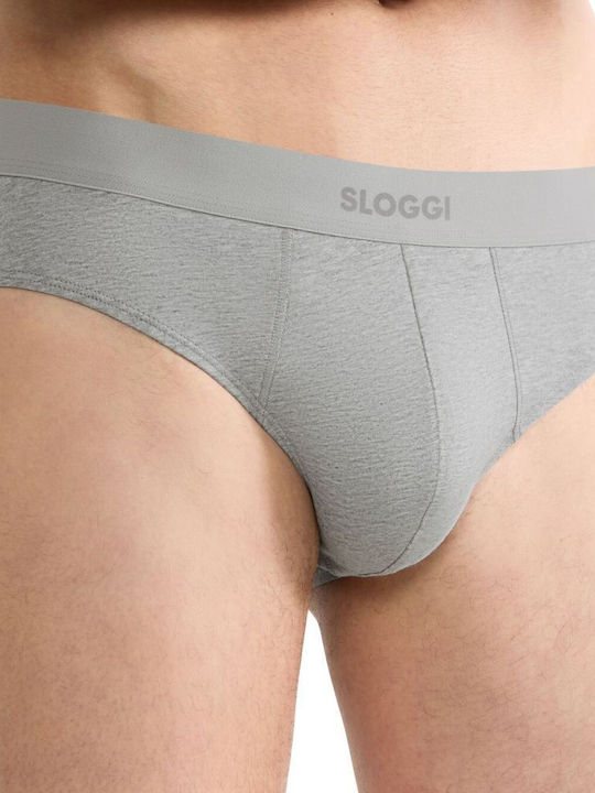 Ever Ease Men's Slips Grey Melange 2Pack