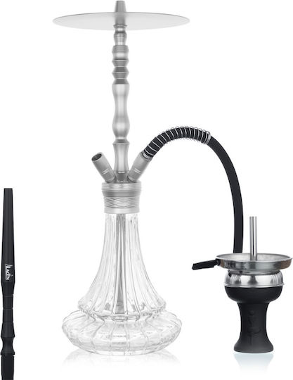 Aladin Ναργιλές Alux M8 Μονός Ασημί 58cm