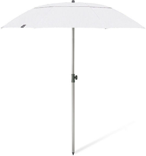 Terra Nation Au Kiri Rpet Folding Beach Umbrella Diameter 1.8m with UV Protection and Air Vent White