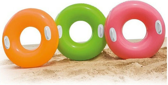 Intex Hi-Gloss Kid's Inflatable Sea Float with Handles Pink 76x76cm