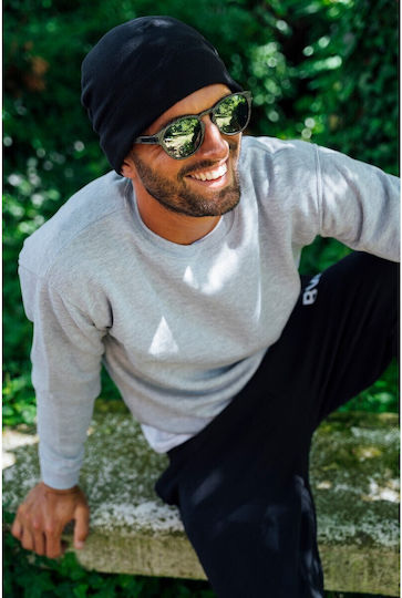 Beanie Unisex Fleece Căciulă Tricotat în culoarea Negru