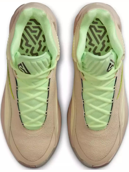 Giannis Freak 7 High Basketball Shoes Light Khaki / Volt / Alabaster / Cave Stone