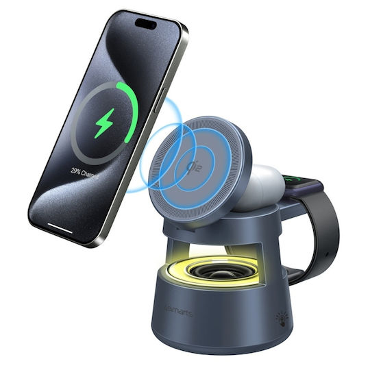 4Smarts Wireless Charger Qi2 30W Gray (Aura Sound)