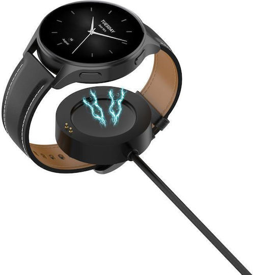 Xiaomi Watch S4 S3 S2 Xdfind Кабел за Зареждане Usb-a Умен Часовник Магнитен Кабел за Зареждане Дължина 1 m Черен