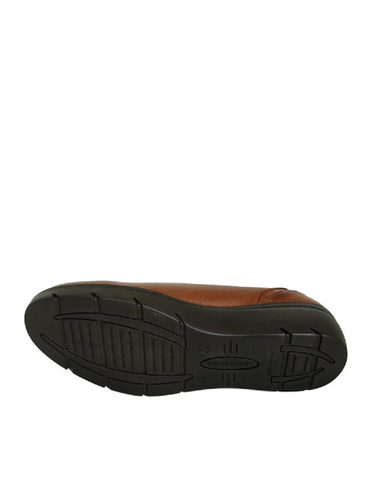 Anatomic Leather Ballerinas Tabac Brown